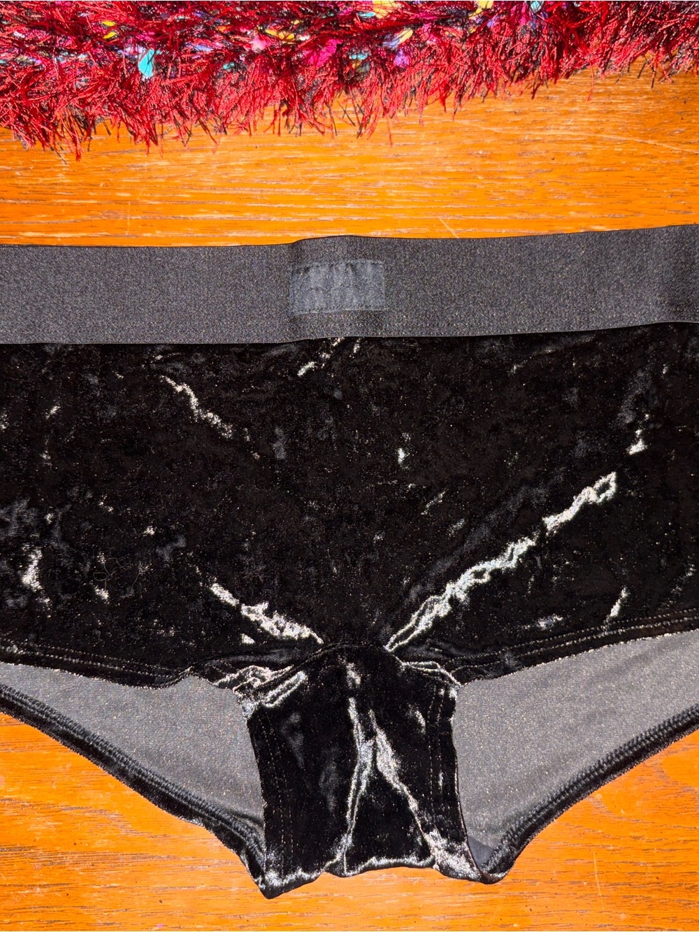 Black Velvet Boyshorts